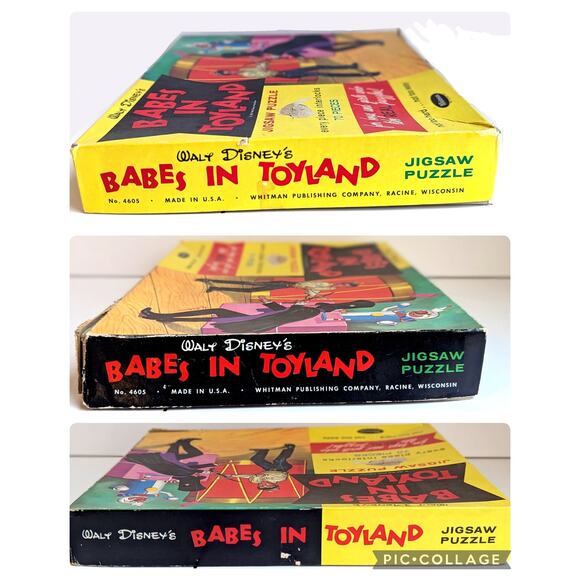 Walt Disney Babes in Toyland Collectible Jigsaw Puzzle – 1961 Disneyana Treasure - Picture 7 of 12